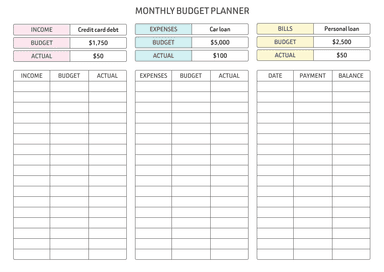 Monthly To Do List & Priorities