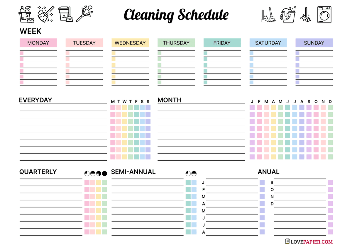 Cleaning Checklist templates