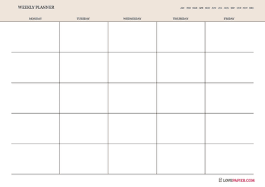 Monthly Project Tracker