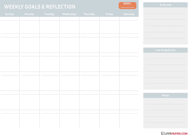 Weekly P Printable Weekly Planner – 40+ PDF Free Templates