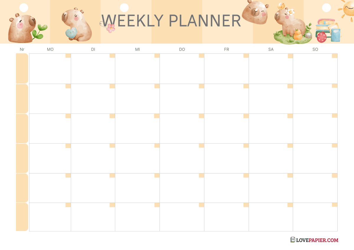 Family Weekly Organizer